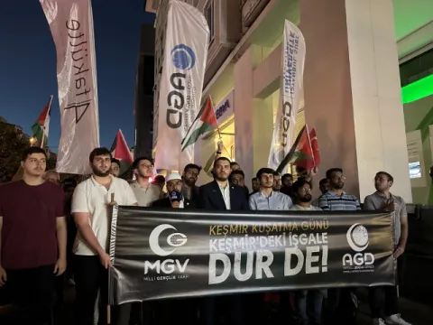 4 FAKÜLTE KEŞMİR İÇİN BASIN AÇIKLAMASI DÜZENLEDİ fotoğraf 1
