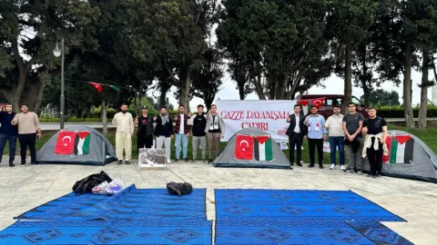 Kampüslerde İntifada Çadırı fotoğraf 1